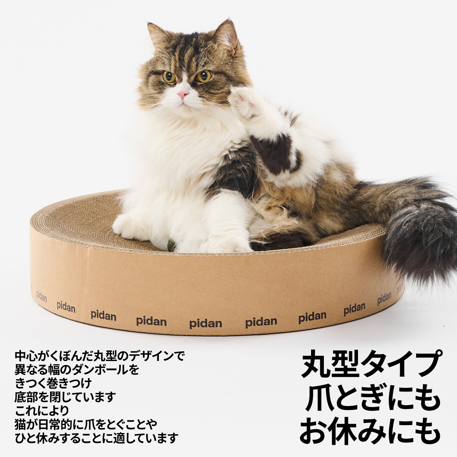 猫用爪とぎ 丸型 – pidan